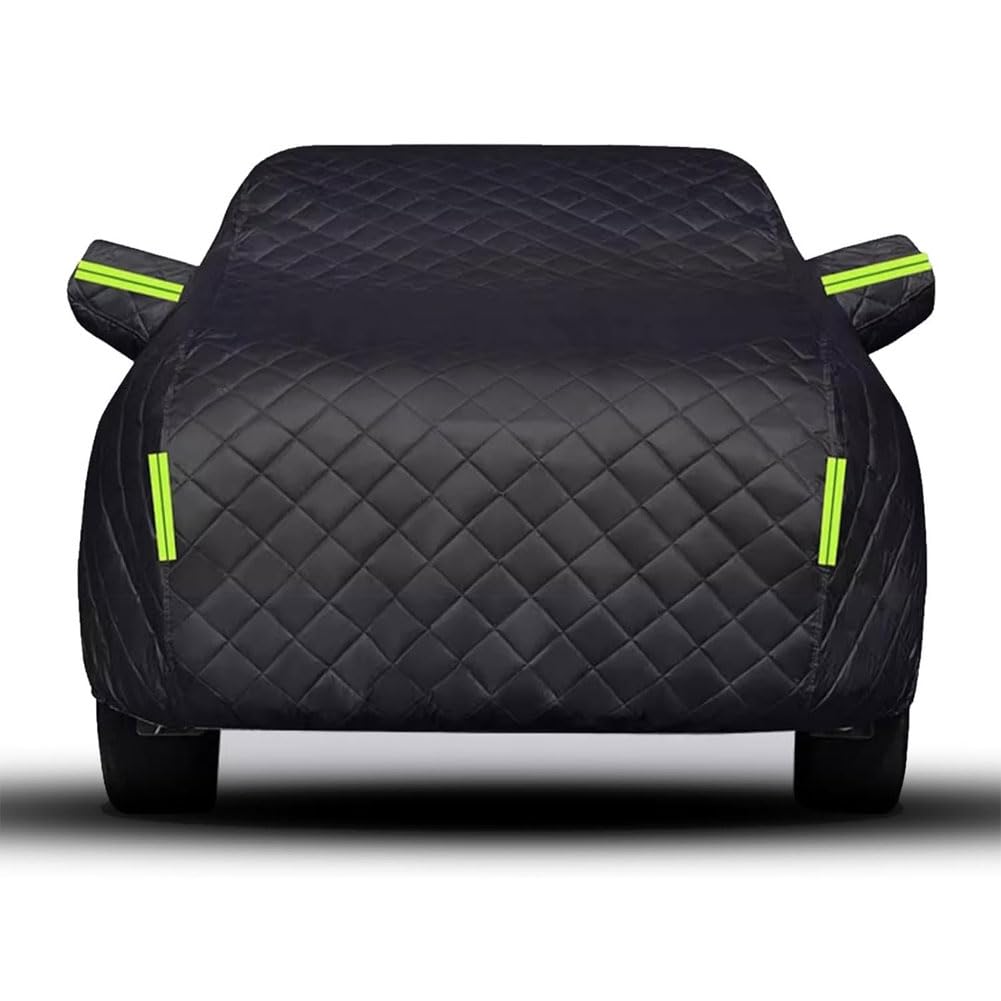 Auto Vollgarage für Benz CLK 200 Kompressor 2002-2010, Schutz Gegen Frost Schnee Abdeckplane Oxford-Stoff Schutzabdeckung Winter-Exterieur-Accessoires,B/Black-Green von JIANYEDAJUN