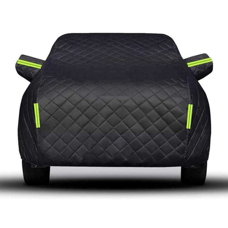 Auto Vollgarage für MG ZS EV 2019-2022, Schutz Gegen Frost Schnee Abdeckplane Oxford-Stoff Schutzabdeckung Winter-Exterieur-Accessoires,B/Black-Green von JIANYEDAJUN