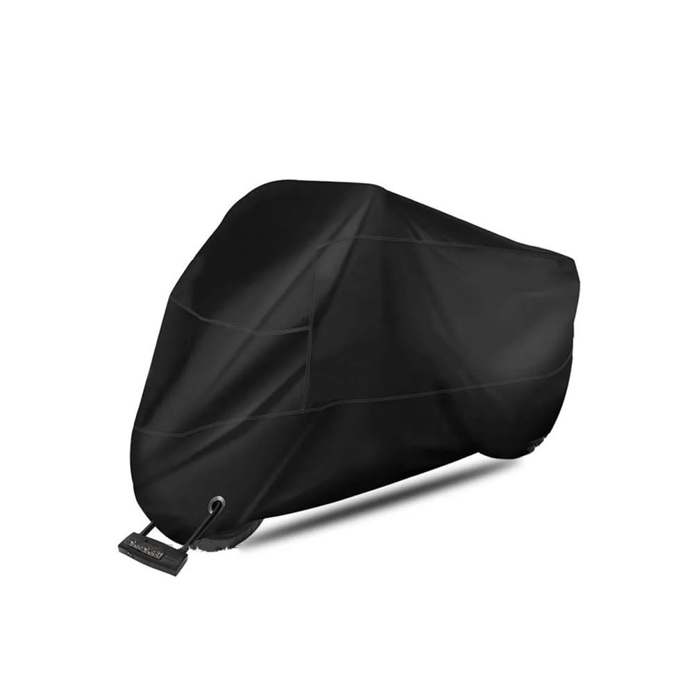 Motorradabdeckungen Motorrad Abdeckung Schnee-Im Freien Regen Motorrad wasserdichte Abdeckung Für BM&W Für R 1300 GS Für R1300GS ADV 2025(Black,S for 150cm) von JIANYISR