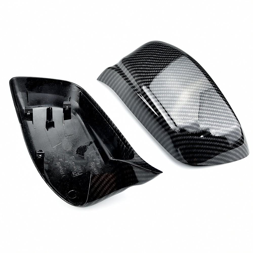 Spiegelkappen Für BM&W E60 E61 E63 E64 5er Modell 2004-2008 Kohlefaser Auto Rückansicht Tür Außenspiegel Seitenspiegel Abdeckkappen Shell Case(Carbon pattern) von JIANYISR