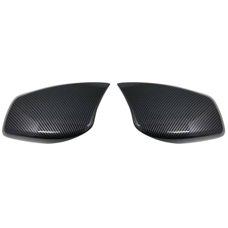 Spiegelkappen Für BM&W E60 E61 E63 E64 5er Serie 2003-2008 Kohlefaser Auto Rückansicht Tür Außenspiegel Seitenspiegel Abdeckkappen Shell Case(Carbon One Pair) von JIANYISR