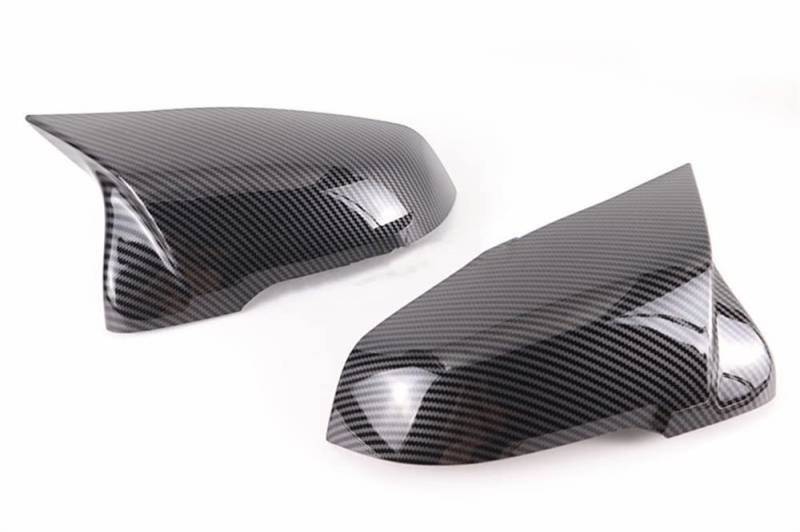 Spiegelkappen Für BM&W X1 F48 X2 F39 F40 F53 F44 Z4 G39 Toy&ota Supra Kohlefaser/ABS Autoseite Rückspiegel Abdeckkappen Shell Ersatz(Carbon Pattern-2pcs) von JIANYISR