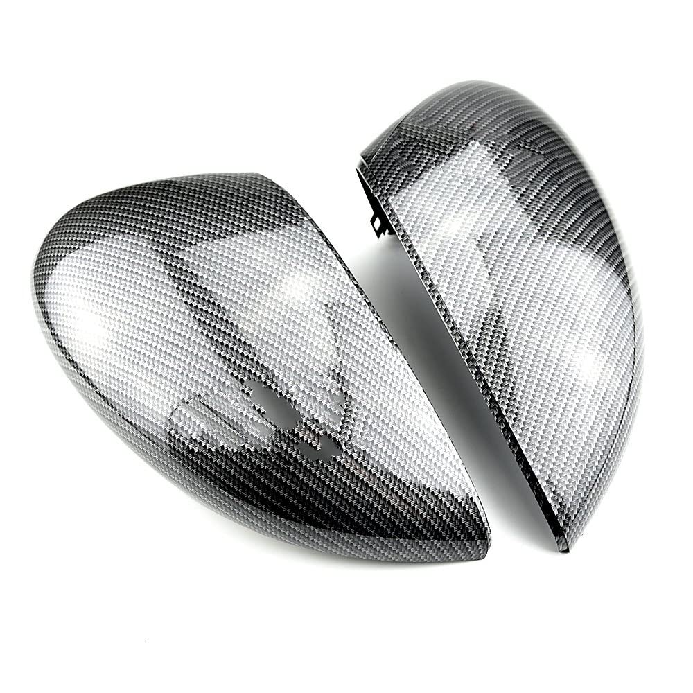 Spiegelkappen Für Für Fiesta MK7 2008 2009 2010 2011 2012 2013 2014 2015 2016 2017 2 STÜCKE Carbon Flügeltür Rückspiegelabdeckung(Carbon Fibre) von JIANYISR