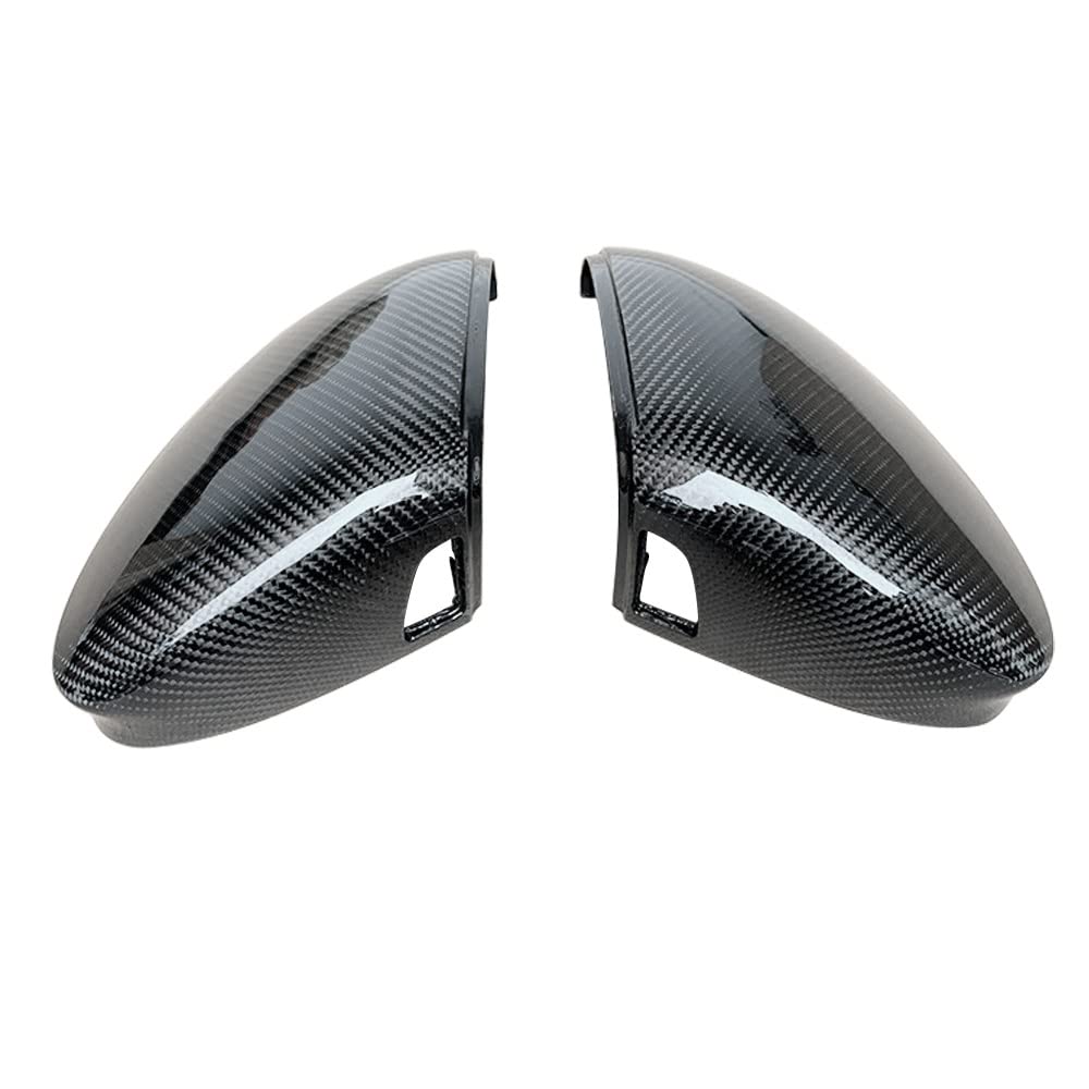 Spiegelkappen Für V&W Golf 8 MK8 VIII GTI R GTE GTD 2020 2021 Schwarz Glänzend Seitenflügel Rückspiegelabdeckung Shell Cap Trim Add-on Ersetzen(No Side Assist-1) von JIANYISR