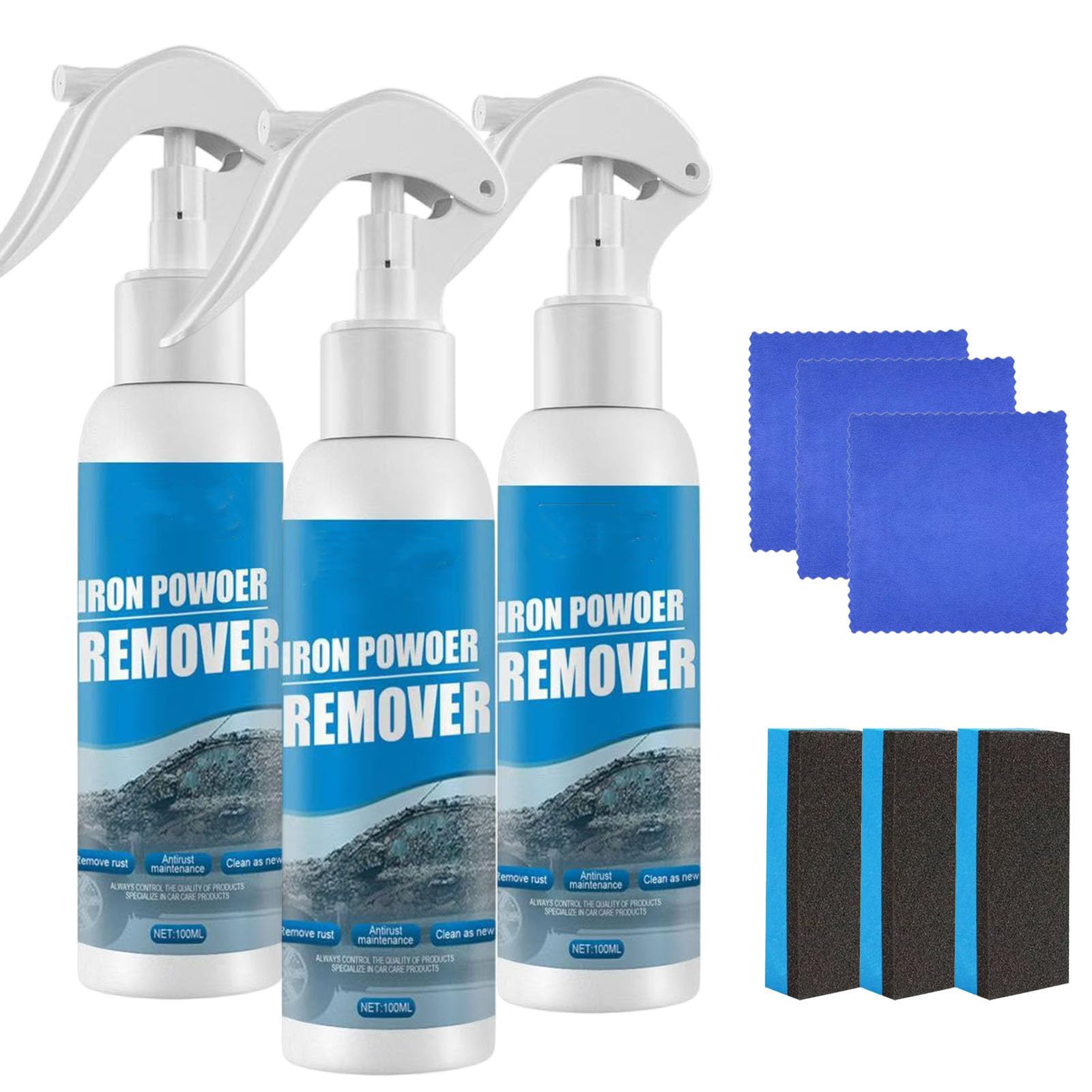 JIAOY Cradlewaver Multi-Rostlöser, Auto-Rostentfernungsspray, Rostlöser-Spray für Metall, Eisenpulver-Entferner-Spray, Multifunktionale Rostlöser, Mehrzweck-Rostlöser-Spray (3PCS) von JIAOY