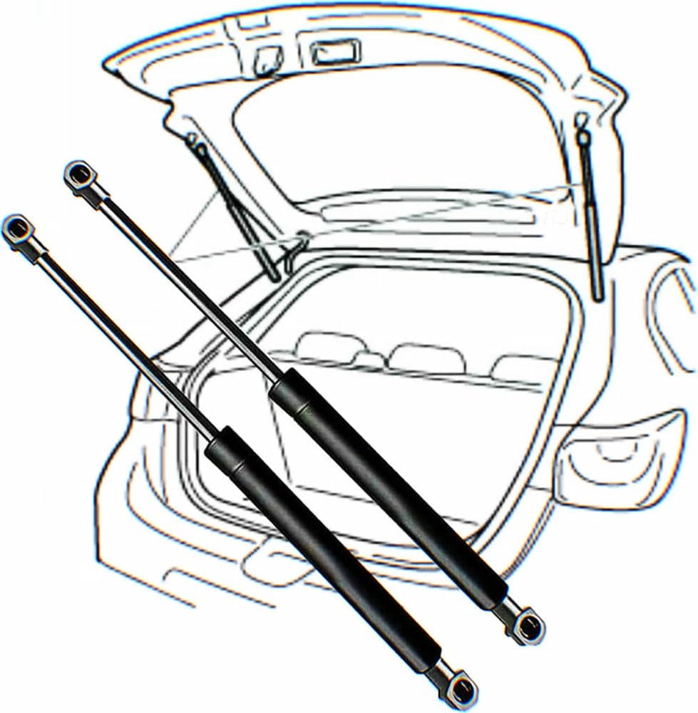 1 Paar Heckklappen-Hubstützen, Stoßdämpfer, Federbeine, für Hyundai Entourage 2007–2009, ohne angetriebene Heckklappe, 6118 Gasfedern, 25,13 Zoll von JIAOYINZI