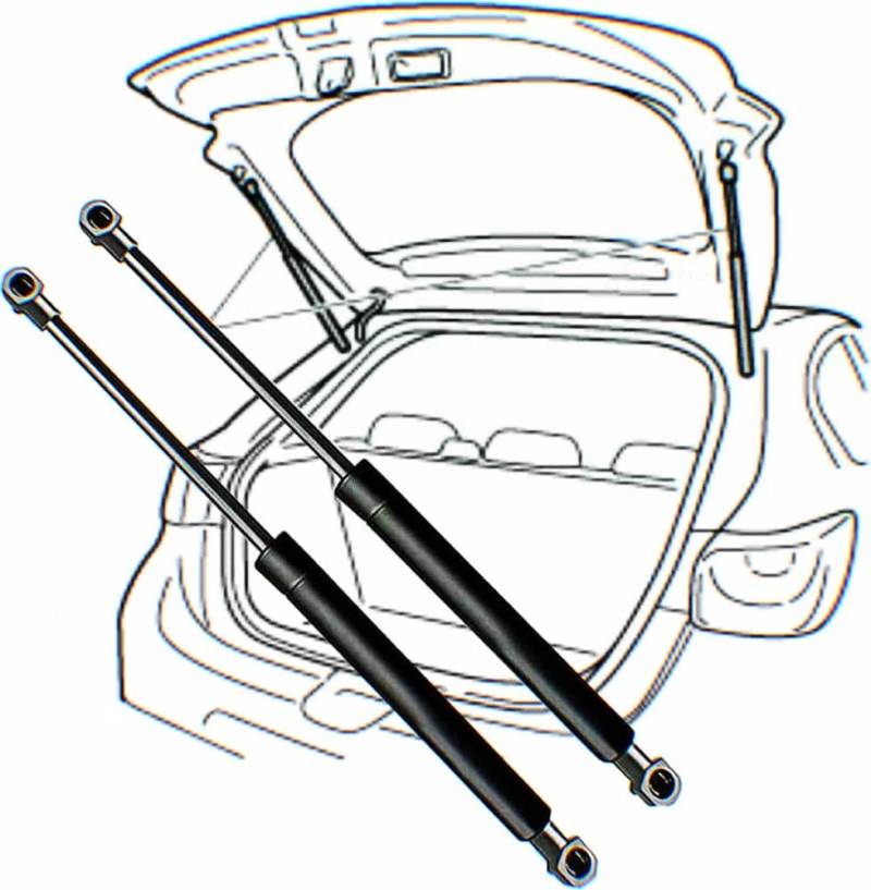 1 Paar Heckklappendämpfer, Federbeine, Stoßdämpfer, für Citroën C5 I DC_ [2001-2004] Schrägheck, 512 mm von JIAOYINZI