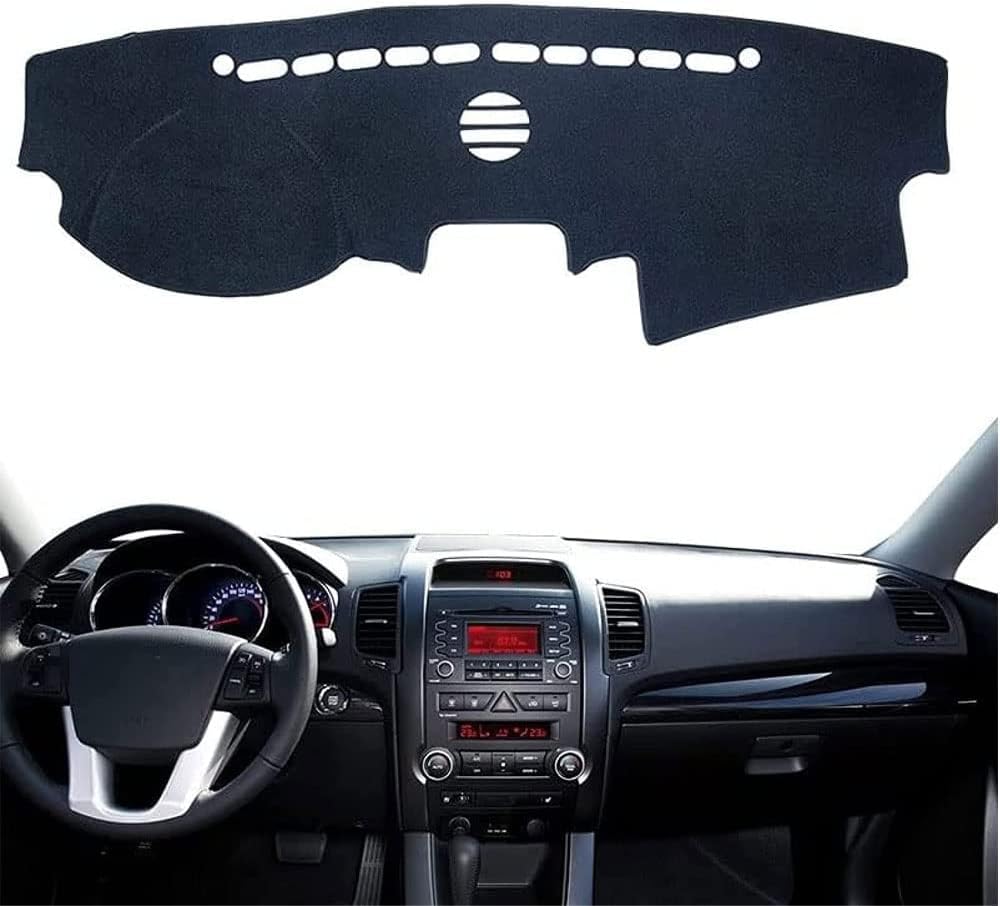 Auto Decke von Armaturenbrett Teppich für Kia Sorento 2010-2012 XM Pre Facelift, Teppich das Armaturenbrett des Armaturenbretts Mittelkonsole innen. von JIAQINF