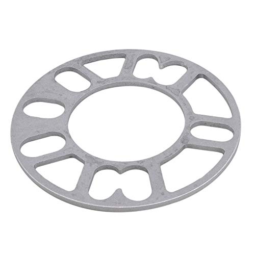 Auto-Rad-Distanzscheiben, 2 stücke Universal Auto Radreifen Spacer Adapter SHIMS Teller für 4x100 4x114.3 5x100 5x108 5x114.3 5x120(Silver 8mm) von JIASENSM