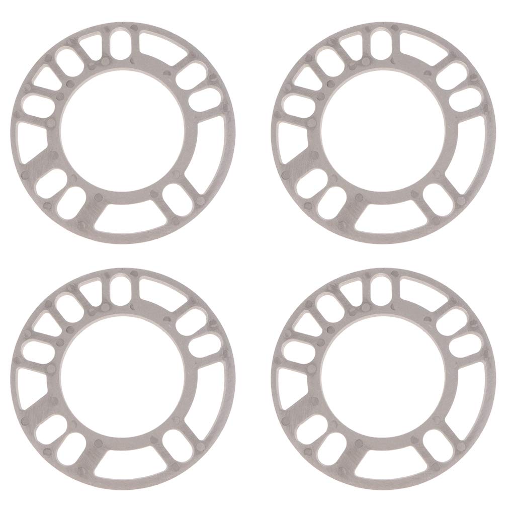 Auto-Rad-Distanzscheiben, 4 Stück 5mm Auto Rad Spacer SHIMS Teller Universal für 5x100 5x108 5x112 5x114.3 Aluminiumlegierung 135 / 75mm von JIASENSM