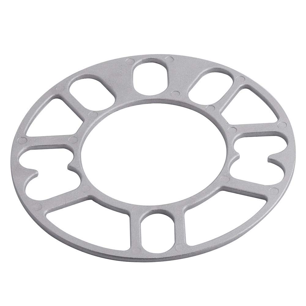 Auto-Rad-Distanzscheiben, Universal 4 STÜCKE Marke 3mm 5mm 8mm 10mm Aluminium-Auto-Rad-Spacer-Scheiben-Platten-Fit 4x100 4x114.3 5x100 5x108 5x114.3 5x120(5mm) von JIASENSM