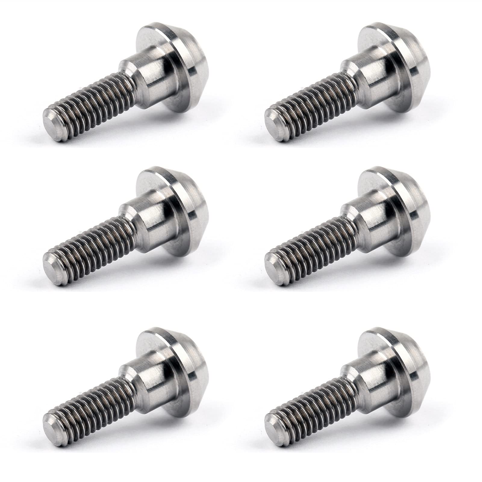 Radschrauben Radbolzen, M6 x 20mm Titan Ti-Scheibe Bremsrotorschrauben Passend für GSXR Passend für R1 R6 YZF-Bremsscheibe Schrauben Motorradteile(6PC) von JIASENSM