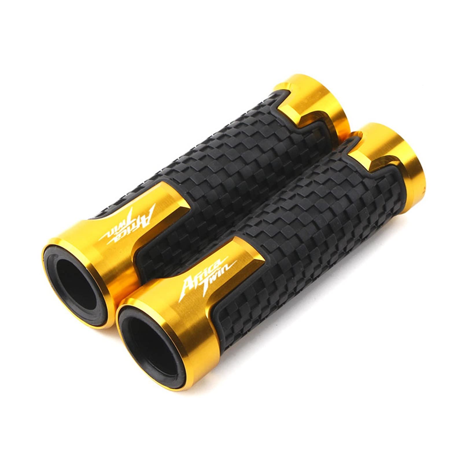 JIBULINS Anti Rutsch Griffe Replacement for Hon Da XRV 750 L-Y Africa Twin All Year Universal Motorrad 7/8 "22mm Zubehör Lenkergriff Lenker Motorrad Hand(Gold) von JIBULINS