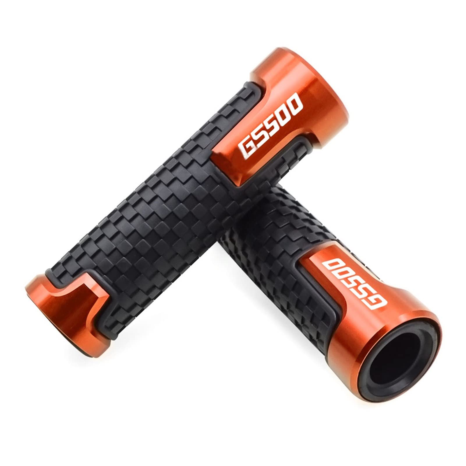 JIBULINS Anti Rutsch Griffe for Su@zuk*i GS500/GS500E/GS500F Motorrad 7/8 "22mm Universal Anti-Rutsch-Lenkergriff Lenkergriffe GS 500E/500F 500 E/F(Orange) von JIBULINS