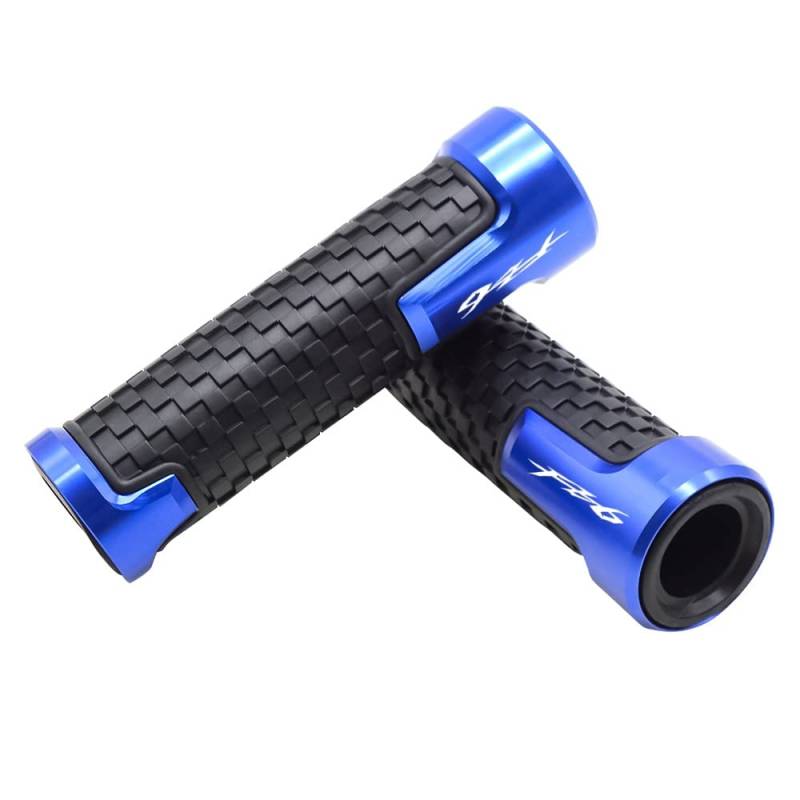 JIBULINS Anti Rutsch Griffe for YA@MAH*A Fz6r/fz6s/fz6n/fz6 Machen Universelle 7/8 "22 Mm Rutschfester Aluminium-Motorradlenker Lenkergriff Fz 6 R/s/n(Blu) von JIBULINS