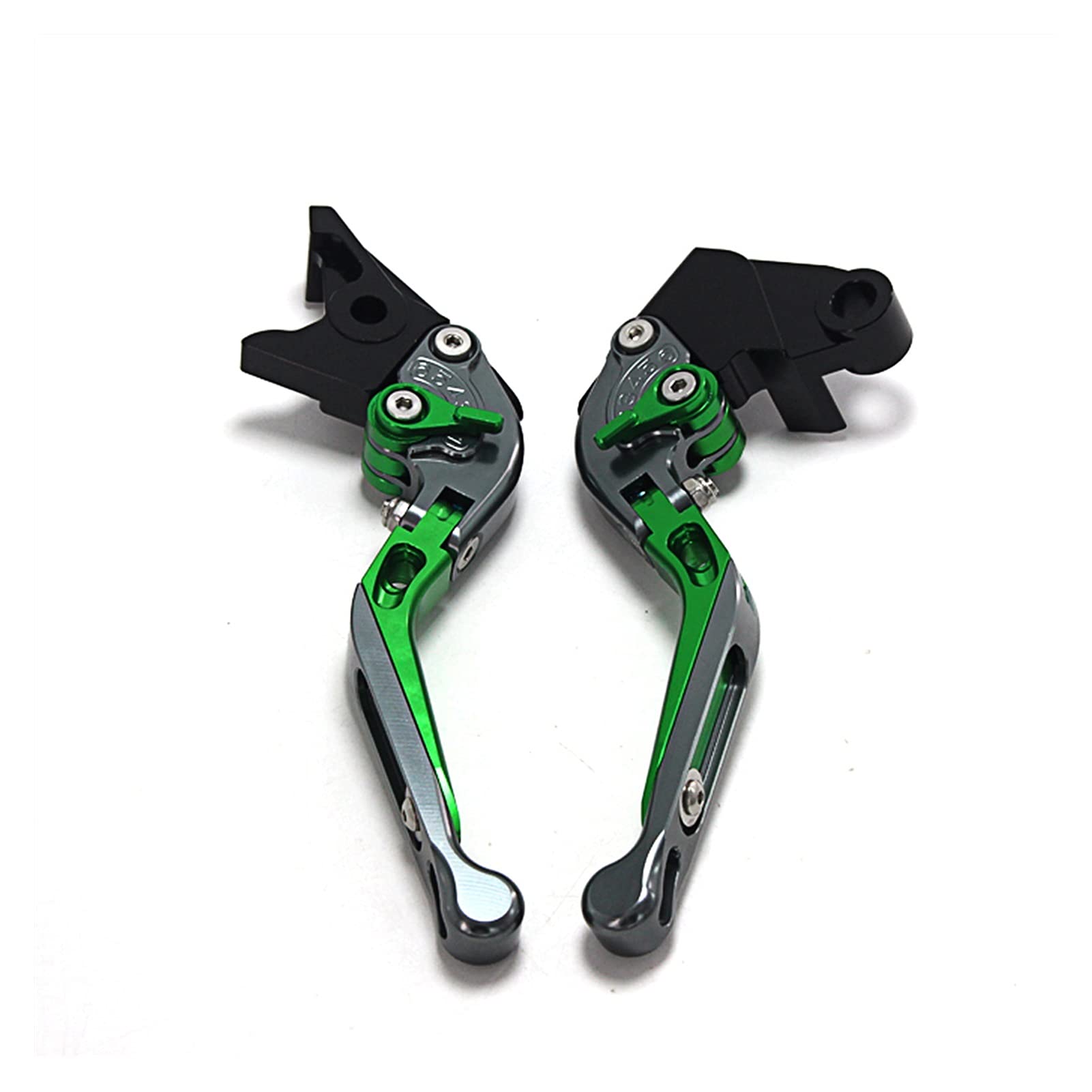 JIBULINS Kupplung- & Bremshebel Motorrad Bremskupplungshebel Ausziehbarer Verstellbarer Handgriff Lenker for Ya*ma&ha YZFR1 YZF R1 2004 2005 2006 2007 2008(Grey+Green+Grey1) von JIBULINS