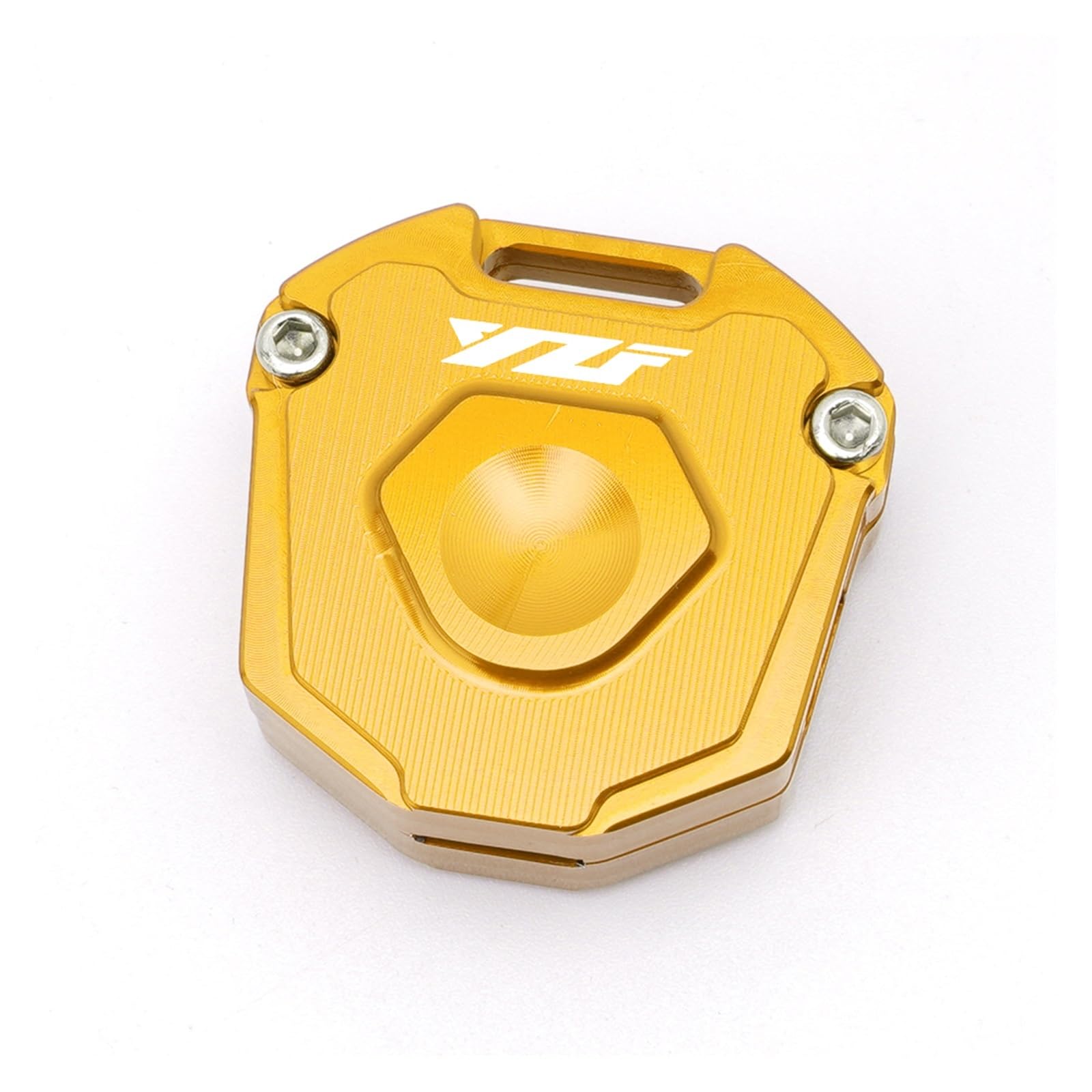 JIBULINS Schlüsselanhänger CNC Schlüssel Abdeckung Kappe Kreative Produkte Schlüssel Fall Shell for Ya*ma&ha YZFR3 YZF R3 2015-2016 2017 2018 Motorrad Zubehör(Gold) von JIBULINS