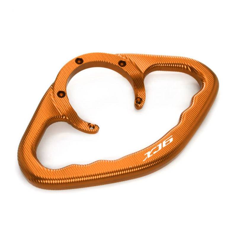 JIBULINS Tank Haltegriff for Ya*ma&ha XJ6 2009 2010 2011 2012 2013 2014 CNC Motorrad Beifahrer Handgriffe Tank Grab Bar Griffe Armres(Orange) von JIBULINS