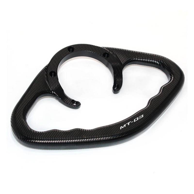 Tank Haltegriff Motorrad Passagier Handgriffe Hand Grip Tank Grab Bar Griff for Ya*ma&ha MT-03 MT03 03 2015 2017 2018 CNC Zubehör(Nero) von JIBULINS