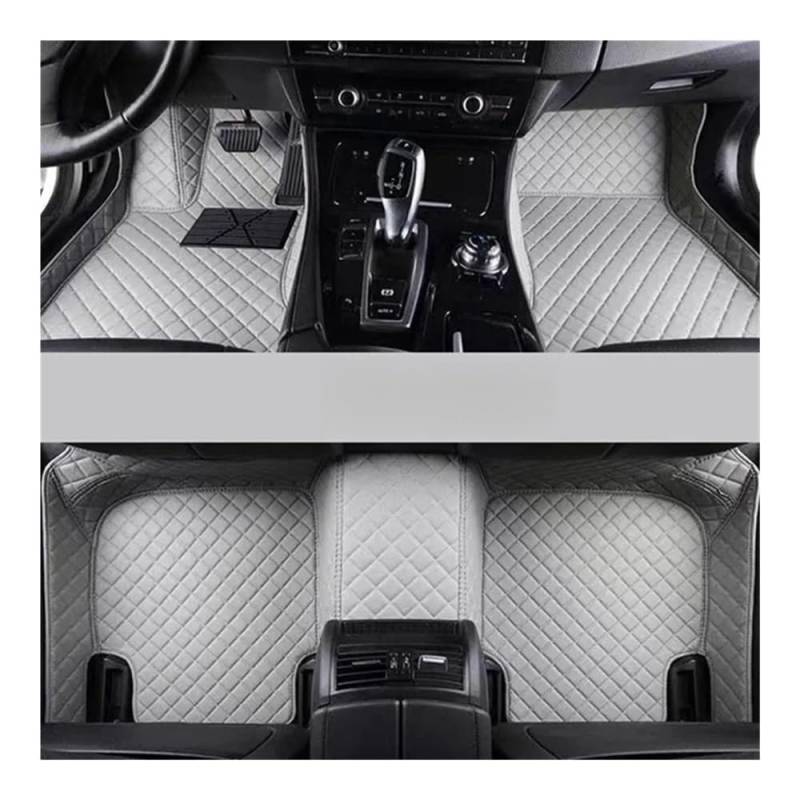 Allwetter fußmatten Auto Für 4 Cabrio Für G23 2021-2023 Jahre Custom Auto Fußmatten Auto Teppiche Fuß Coche Zubehör Automatten-Set(Grey) von JIIYP