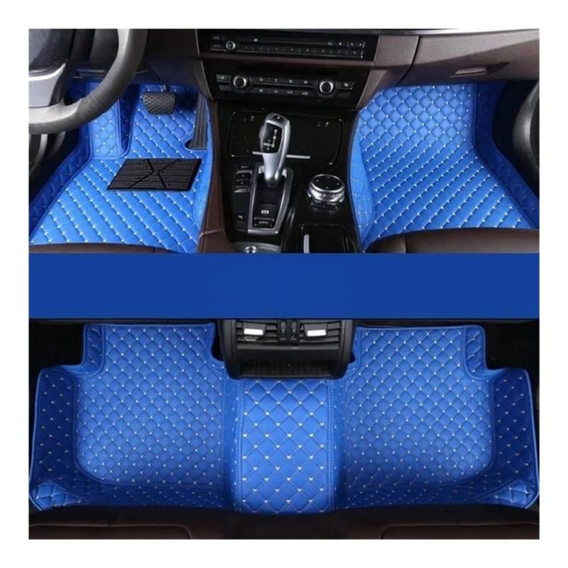 Allwetter fußmatten Auto Für E-Class Für W211 2002-2008 Jahre Auto-Fußmatten Autoteppiche Fuß Coche Allwetter-Automatten Zubehör Automatten-Set(Blue) von JIIYP