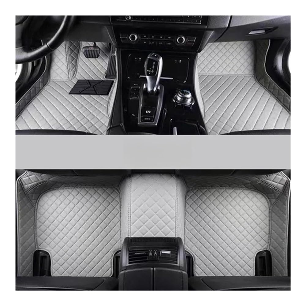 Allwetter fußmatten Auto Für IX (I20) Custom Auto Fußmatten Auto Teppiche Fuß Coche Zubehör Alle Wetter Autos Matten Auto Matten Set Automatten-Set(Grey) von JIIYP