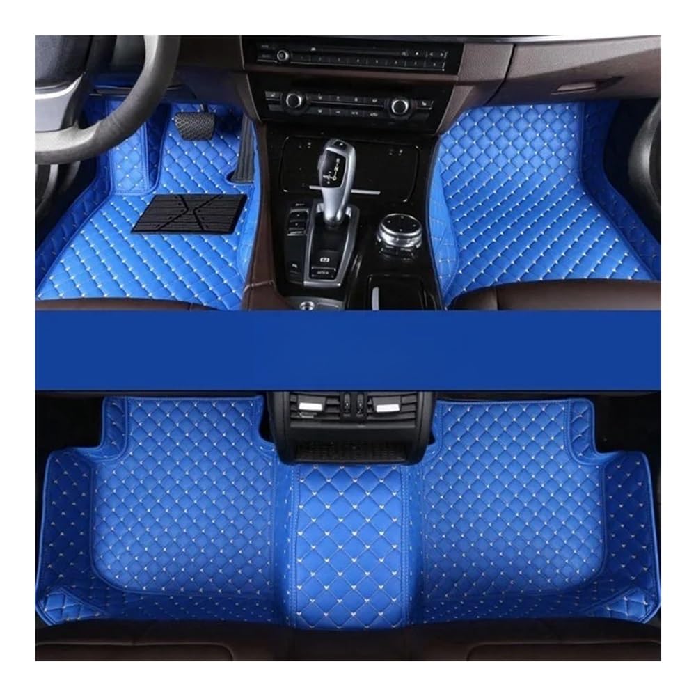 Allwetter fußmatten Auto Für Suzuki Für Jimny 2003-2017 Custom Car Fußmatten Auto Teppiche Fuß Coche Allwetter Autos Matten Zubehör Automatten-Set(Blue) von JIIYP