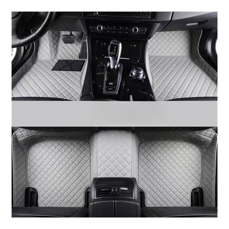 Allwetter fußmatten Auto Für TT 4Seats 2006-2014 Auto-Fußmatten Autoteppiche Fuß Coche Zubehör Allwetter-Automatten Automatten-Set(Grey) von JIIYP