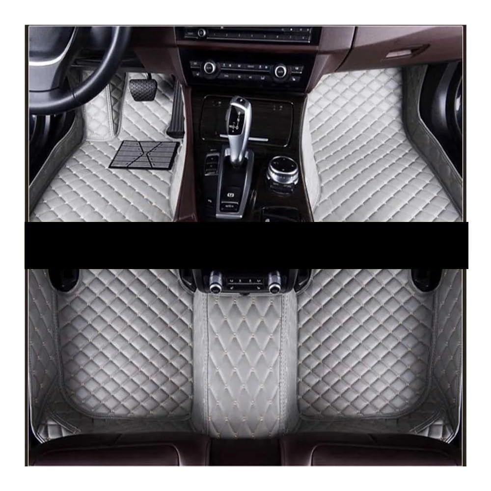 Allwetter fußmatten Auto Für Tucson Für IX35 2004 2005 2006 2007 2008 Custom Car Fußmatten Auto Teppiche Fuß Coche Zubehör Automatten-Set(Grey) von JIIYP