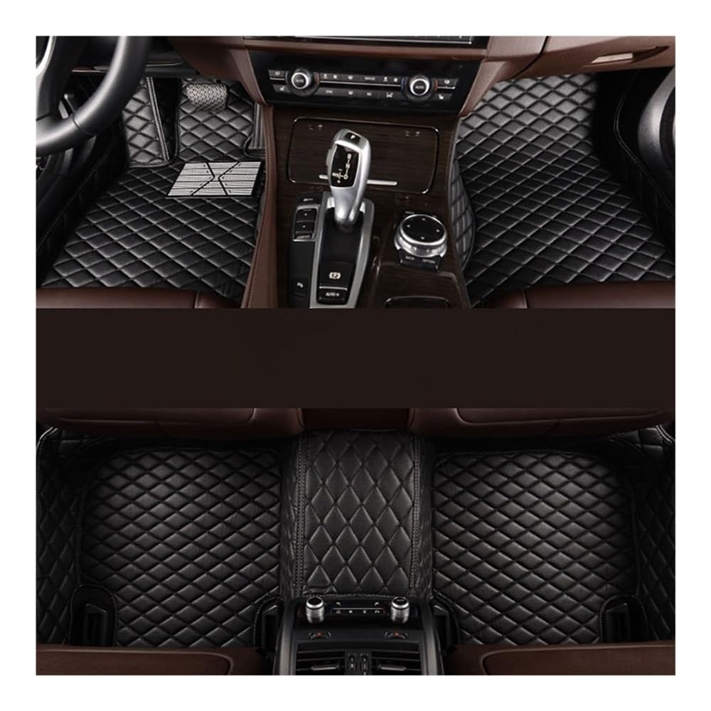 Allwetter fußmatten Auto Für Viano Auto-Mattenset Voller Surround-Brauch Auto-Fußmatte Auto-Teile Alle Wetter Autos Matten Customized Style Automatten-Set(All Black) von JIIYP