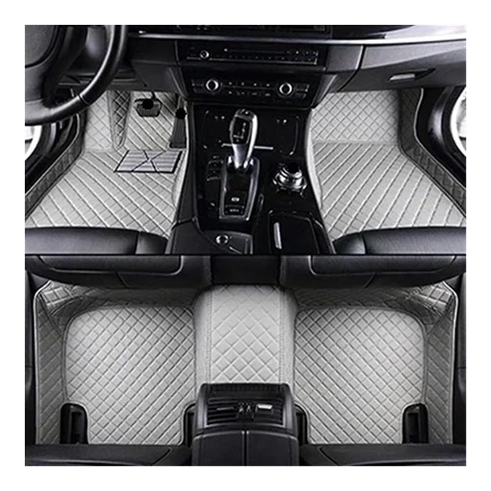 Allwetter fußmatten Auto Für Volvo Für XC60 2008-2015 Benutzerdefinierte -Volldeckung Auto-Fußmatten Innenzubehör Teppich-Auto-Matten-Set Automatten-Set(Gray) von JIIYP