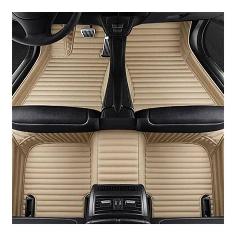 Allwetter fußmatten Auto Für X5 Für E70 2006-2013 Benutzerdefinierte Streifen Auto-Fußmatten Innenausstattung Teppich Allwetter-Automatten Automatten-Set(Beige) von JIIYP