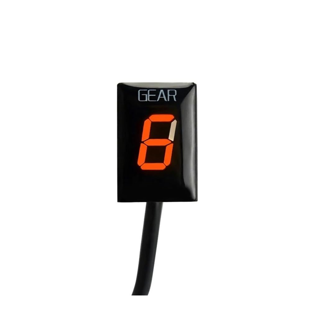 JIIYP Ganganzeige Motorrad Getriebe Anzeige Für Suzuki Für GSXS750Z Für GSXS1000 F A FA Zubehör Getriebe Display Meter(Orange) von JIIYP