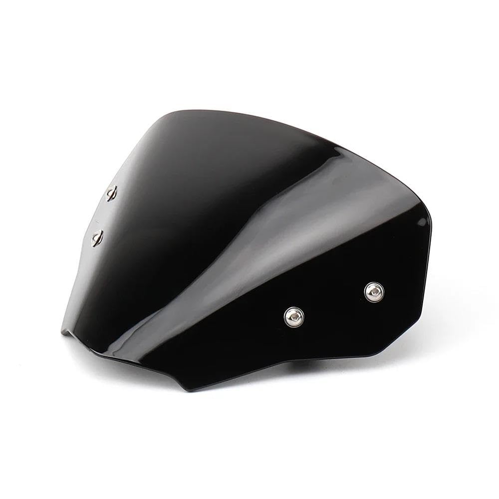 JIIYP Verstellbare Clip-on Windschutzscheibe Für CB 750 Für Hornet 2023 Motorrad Frontscheibe Windschutz Visier Wind Bildschirm Spoiler Deflektor(Black) von JIIYP