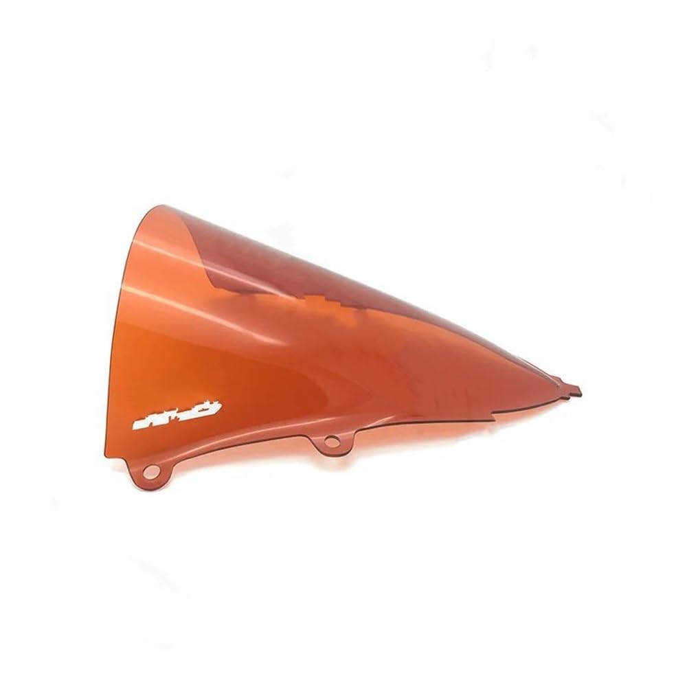 JIIYP Verstellbare Clip-on Windschutzscheibe Für CBR650R 2019-2022 Motorradzubehör Windschutzscheibe Windabweiser(Orange) von JIIYP