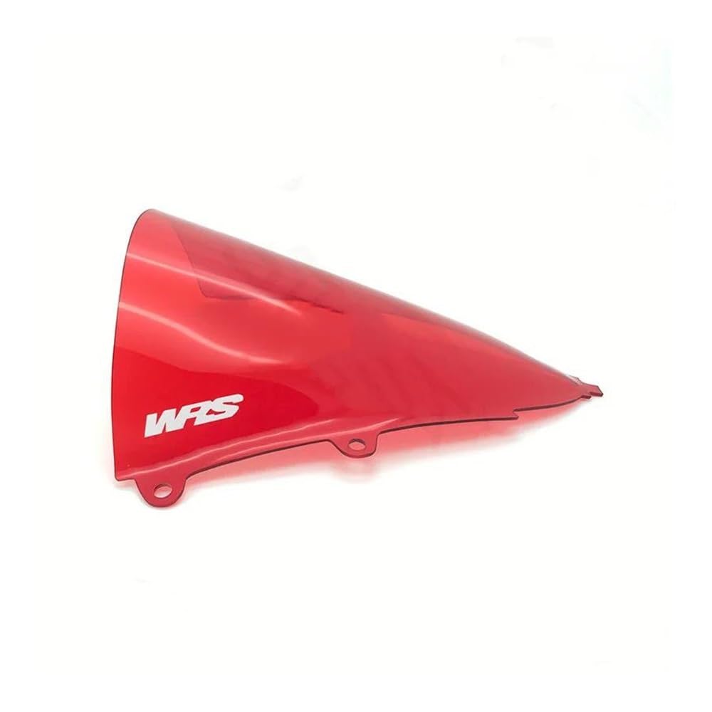 JIIYP Verstellbare Clip-on Windschutzscheibe Für CBR650R 2019-2022 Motorradzubehör Windschutzscheibe Windabweiser(Red) von JIIYP