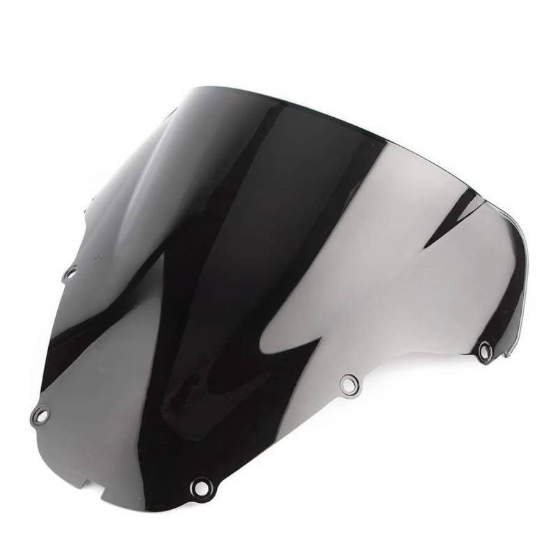 JIIYP Verstellbare Clip-on Windschutzscheibe Für CBR929 Für CBR900RR 2000 2001 Motorrad Windschutzscheibe Windschutz Bildschirm Windschutzscheibe Spoiler(Black) von JIIYP