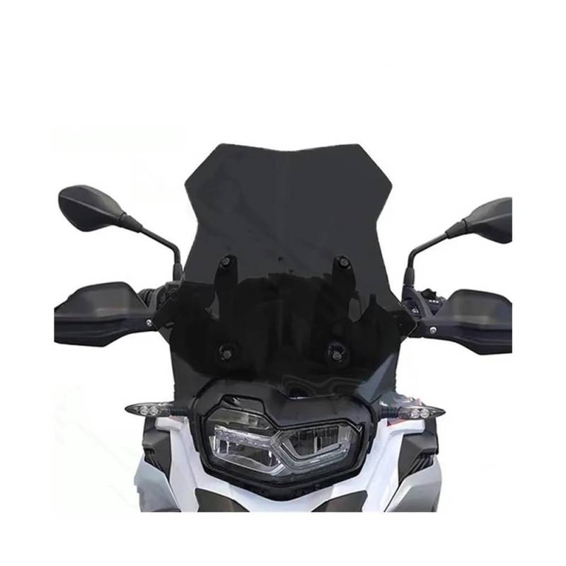 JIIYP Verstellbare Clip-on Windschutzscheibe Für F800GS 2024 2025 Windschutzscheibe Motorrad Windschutzscheibe Windabweiser Motorrad Windschutzscheibe(Black) von JIIYP