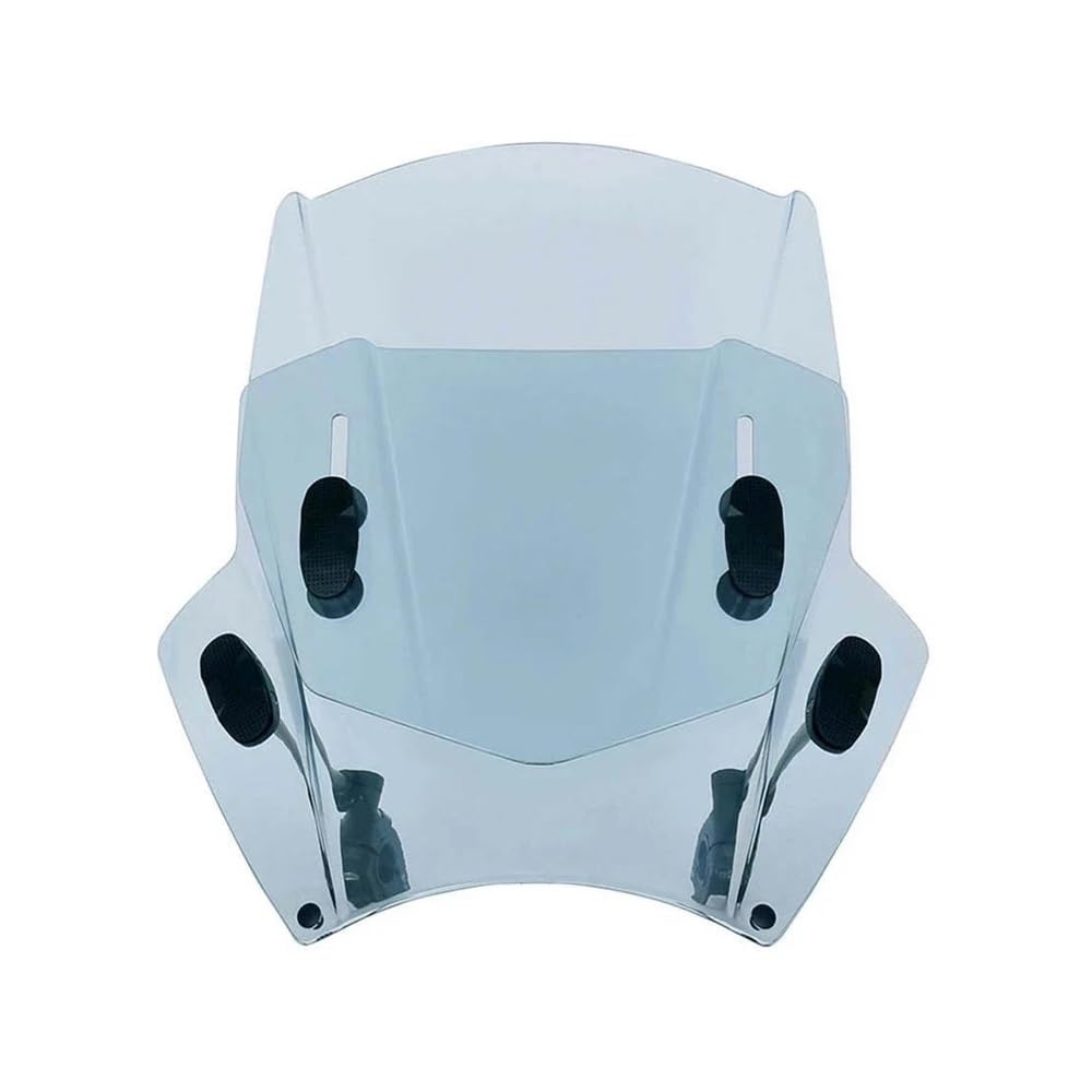 JIIYP Verstellbare Clip-on Windschutzscheibe Für GB350 Für GB350RS 2021 2022 Für Hornet 2,0 2021-2023 Motorrad Windschutz Windschutz(Adjust Light Grey) von JIIYP