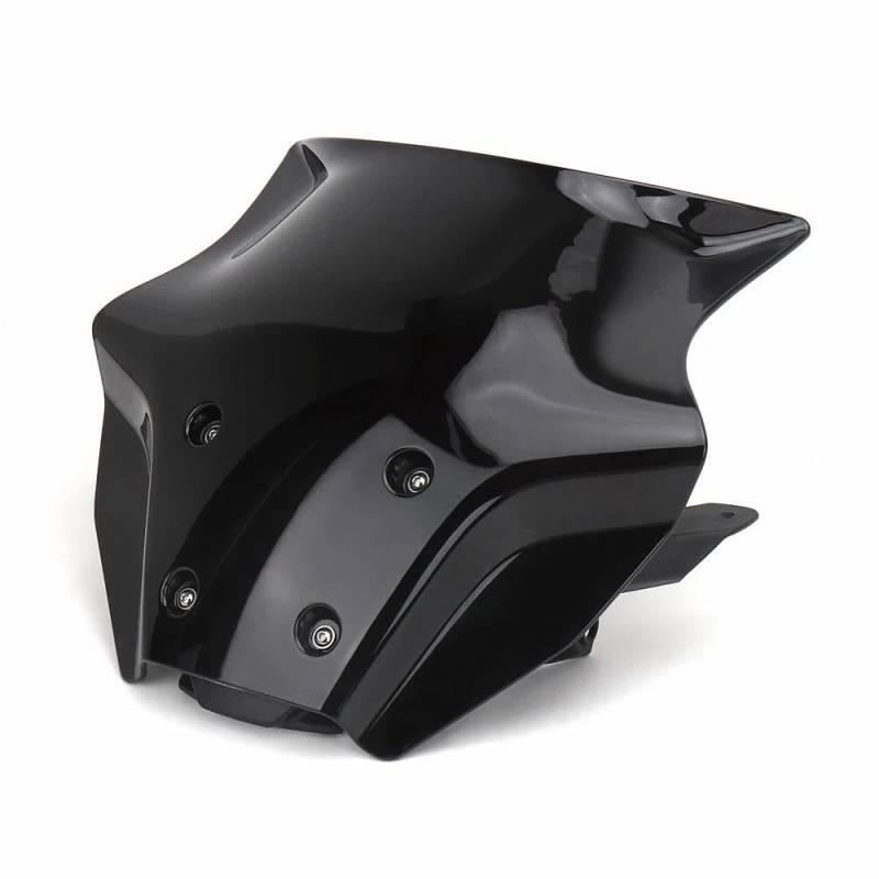 JIIYP Verstellbare Clip-on Windschutzscheibe Für MT 09 2024 Windabweiser Windschutzscheibenhalterung Windschutzscheibenschutz Motorradzubehör(Black Set) von JIIYP