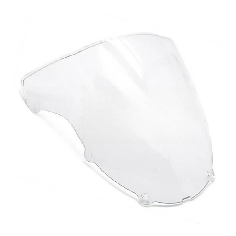 JIIYP Verstellbare Clip-on Windschutzscheibe Für NI&nja Für ZX6R 636 2003 2004 Motorrad Windschutzscheibe Windschutz Bildschirm Verkleidung Windschutzscheibe Spoiler(White) von JIIYP