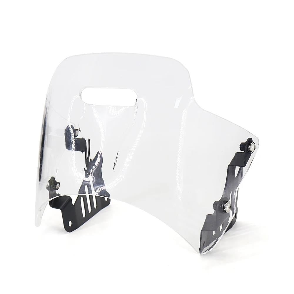 JIIYP Verstellbare Clip-on Windschutzscheibe Für XSR 900 2022 2023 Motorrad Windschutz Windschutz Windabweiser Zubehör Windschutz Deflektor(Transparent) von JIIYP