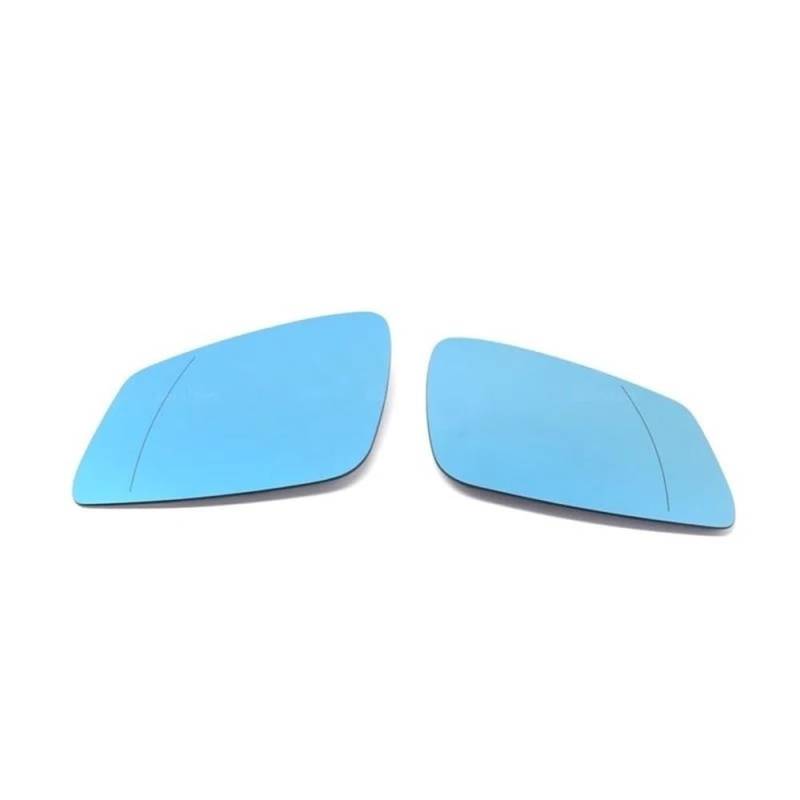 JIIYP beheiztem Flügelspiegelglas Für 6 Serie Für F12 Für F13 2009-2015 Links Rechts Tür Seite Erhitzt Flügel Spiegel Glass Rearview Rück Platte(1 Pair Blue) von JIIYP