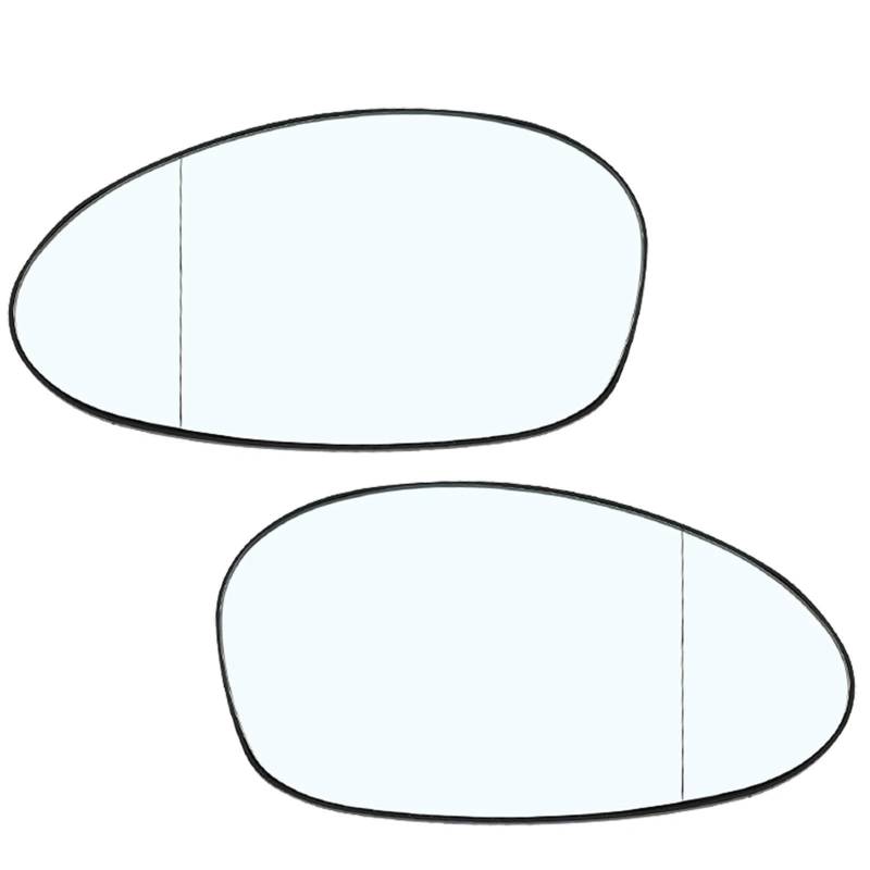 JIIYP beheiztem Flügelspiegelglas Für E90 E91 E87 E88 2004-2009 Für E46 Links Rechts Seite Erhitzt Spiegel Flügel Blau Weiß Spiegel Rück Weitwinkel Auto(White L and R) von JIIYP