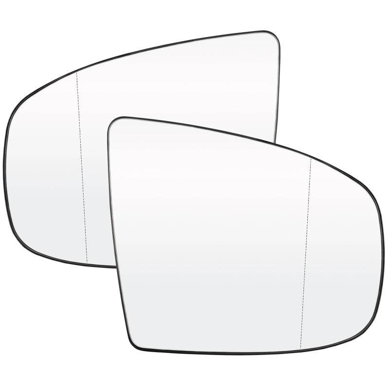 JIIYP beheiztem Flügelspiegelglas Für X5 Für E70 E70 Lci 2007-2013 Links Rechts Tür Seite Flügel Spiegel Glass Erhitzt Mit Clip Platte Rückansicht Elektrische(Left and Right) von JIIYP