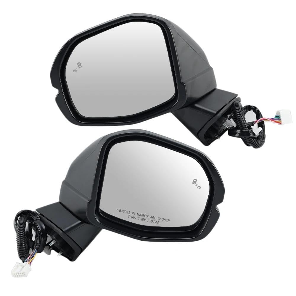 Manueller Seitenspiegel Für CRV 2023-2025 9 Draht Seite Rückspiegel Montage Blind Spot Automatische Klapp Rückspiegel Auto Zubehör(1 pair) von JIIYP