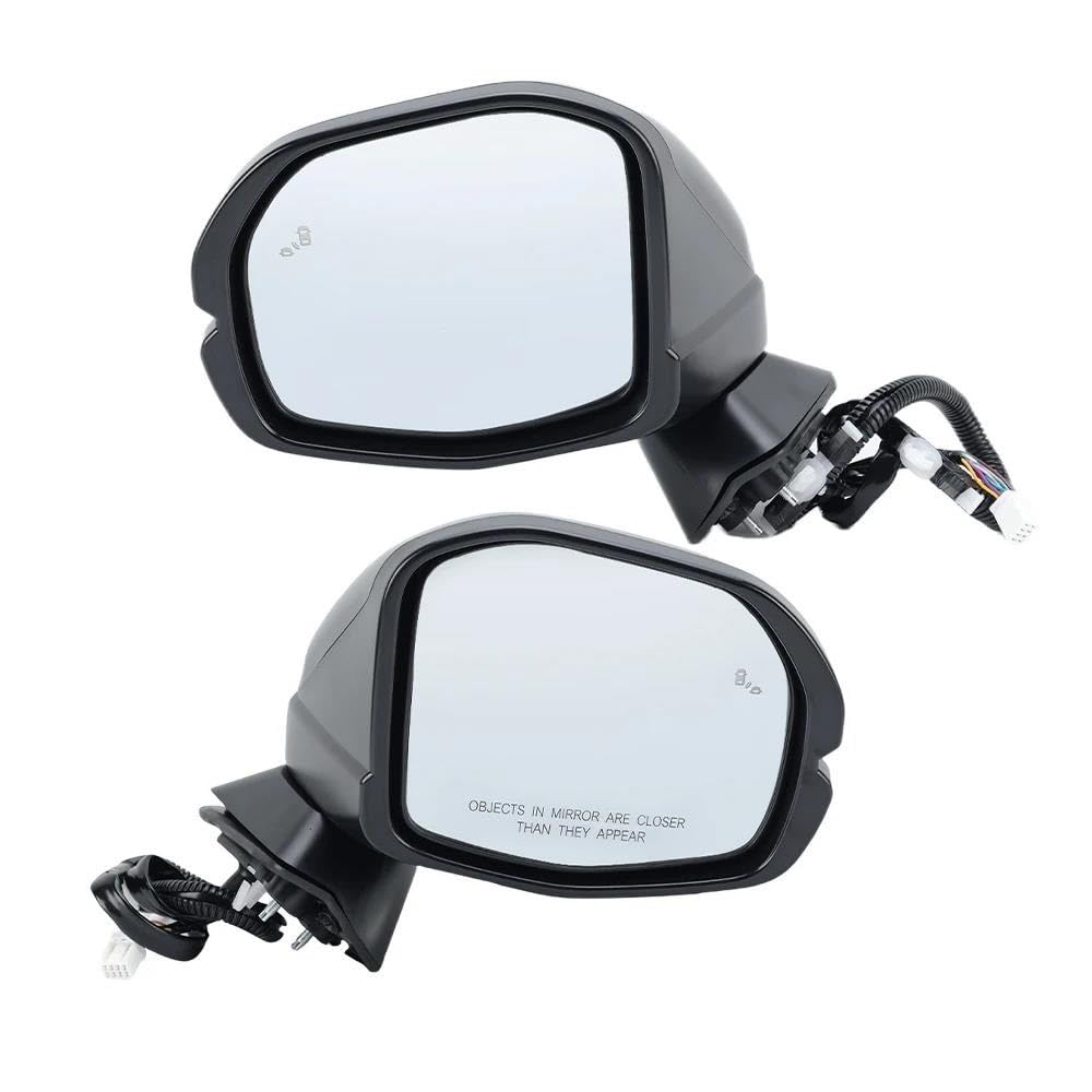 Manueller Seitenspiegel Für HRV 2023 2024 2025 8 Drähte Seite Rückspiegel Montage Blind Spot Licht Tür Rückspiegel Auto Zubehör(1 pair) von JIIYP