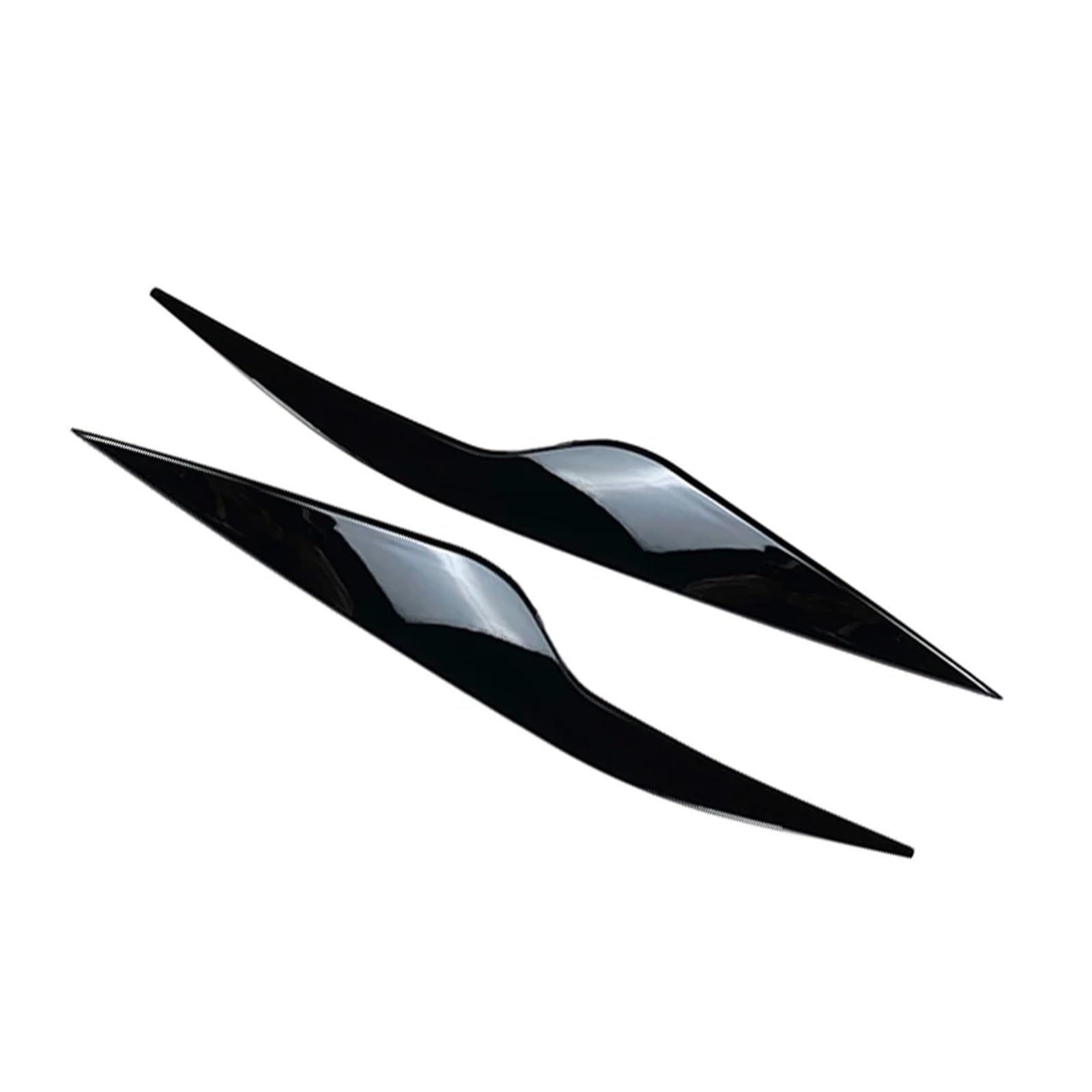 JIMYRA 2 Stück Auto-Augenlider, Scheinwerfer-Augenbrauen-Dekoration, for Ford, for Focus, for MK2 C307 2008 2019 2010, glänzend schwarz/Carbonfaser Autoscheinwerfer-Augenbraue(Carbon Fiber) von JIMYRA