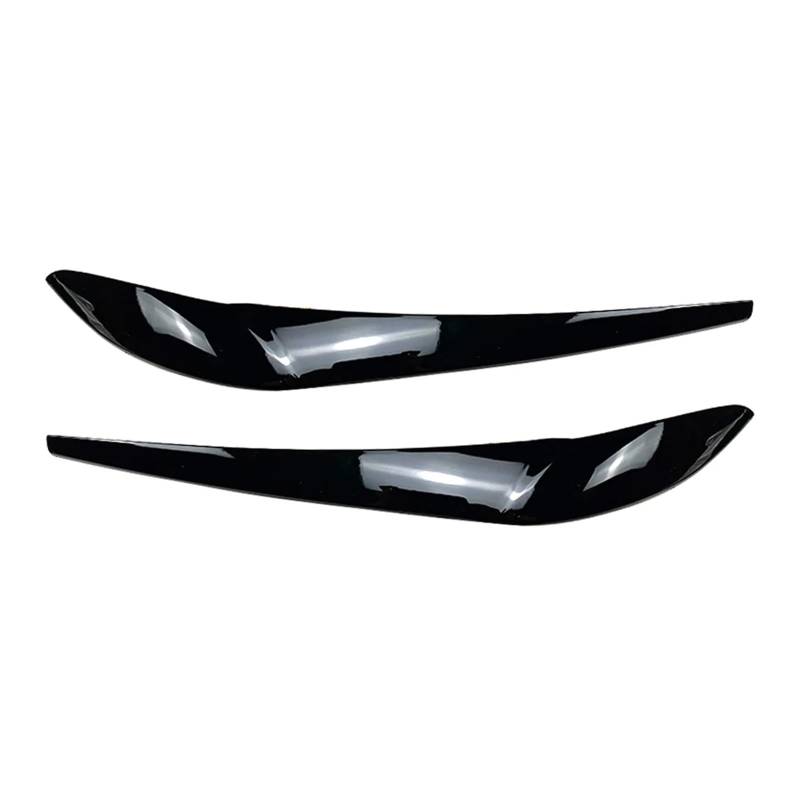 JIMYRA 2 Stück Auto-Frontscheinwerfer-Augenbrauen-Augenlid-Abdeckungs-Ordnung, for BMW, for X3 F25 X4 F26 2014 2015 2016 2017 Autoscheinwerfer-Augenbraue(Glossy Black) von JIMYRA