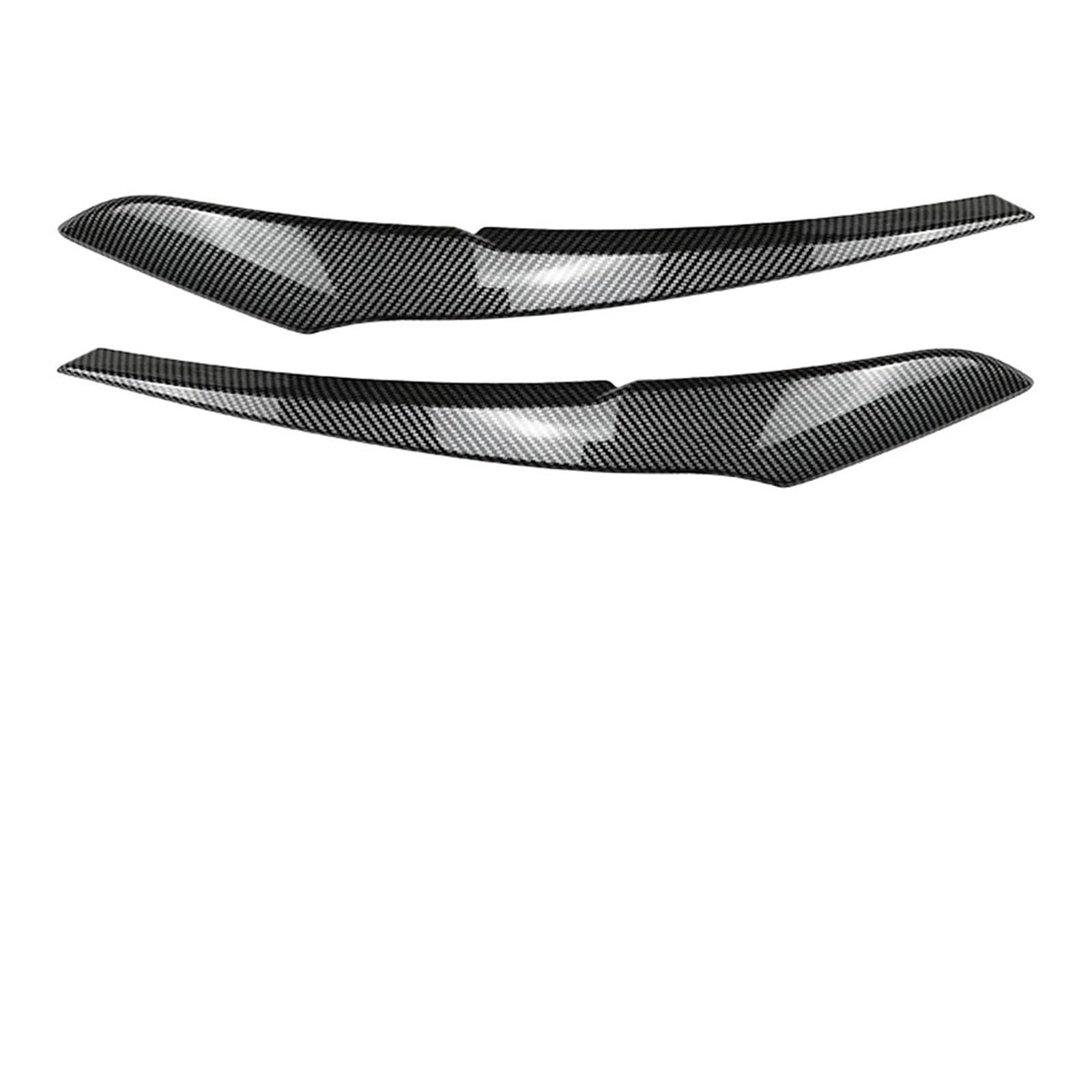 JIMYRA 2 Stück Auto-Scheinwerfer-Augenbrauen-Augenlid-Abdeckungs-Dekoration, for BMW, for 1 Serie F20 F21 Basisversion 2011 2012 2013 2014 Autoscheinwerfer-Augenbraue(Carbon Fiber Black) von JIMYRA